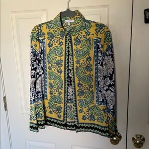 Colorful Paisley and Floral Blouse maison d’amelie size xs